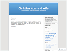 Tablet Screenshot of christianmomandwife.wordpress.com