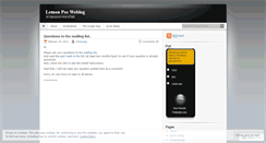 Desktop Screenshot of lemonpos.wordpress.com