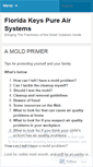 Mobile Screenshot of floridakeyspureair.wordpress.com