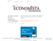 Tablet Screenshot of eleconomistainconformista.wordpress.com