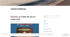 Desktop Screenshot of cartasesfericas.wordpress.com