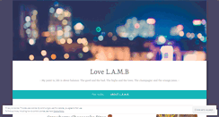 Desktop Screenshot of lovelamb.wordpress.com