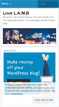 Mobile Screenshot of lovelamb.wordpress.com