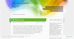 Desktop Screenshot of guineapigfansite.wordpress.com