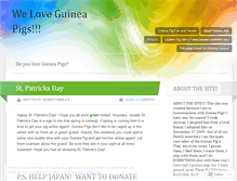 Tablet Screenshot of guineapigfansite.wordpress.com