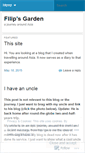 Mobile Screenshot of filipsgarden.wordpress.com