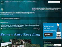 Tablet Screenshot of cashformyjunkcarremovallosangelesca.wordpress.com