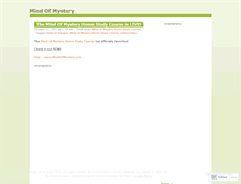 Tablet Screenshot of mindofmystery.wordpress.com