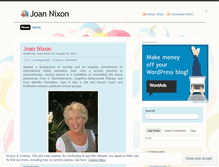 Tablet Screenshot of joannixon.wordpress.com