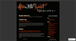 Desktop Screenshot of alicewhiterabbit.wordpress.com