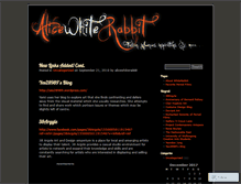 Tablet Screenshot of alicewhiterabbit.wordpress.com