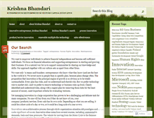 Tablet Screenshot of bhandarikrishna.wordpress.com