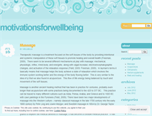 Tablet Screenshot of motivationsforwellbeing.wordpress.com