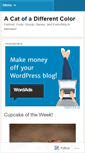 Mobile Screenshot of catofadifferentcolor.wordpress.com
