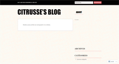 Desktop Screenshot of citrusse.wordpress.com