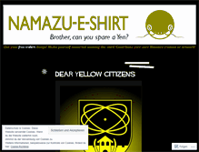Tablet Screenshot of namazueshirt.wordpress.com