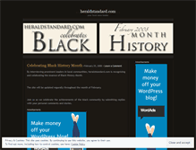 Tablet Screenshot of heraldstandardblackhistorymonth.wordpress.com