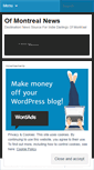 Mobile Screenshot of ofmontrealnews.wordpress.com