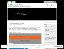 Tablet Screenshot of ofmontrealnews.wordpress.com