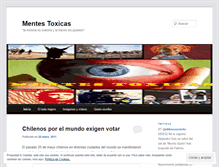 Tablet Screenshot of mentestoxicas.wordpress.com