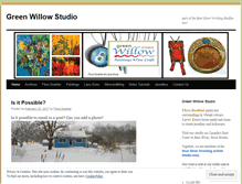 Tablet Screenshot of greenwillowstudio.wordpress.com