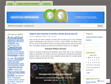 Tablet Screenshot of destinosactuales.wordpress.com