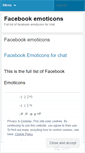 Mobile Screenshot of myfacebookemoticons.wordpress.com