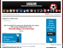 Tablet Screenshot of ligalive.wordpress.com