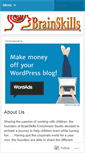 Mobile Screenshot of brainskillsstudio.wordpress.com
