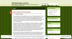Desktop Screenshot of musikanlagen.wordpress.com