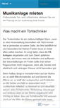 Mobile Screenshot of musikanlagen.wordpress.com