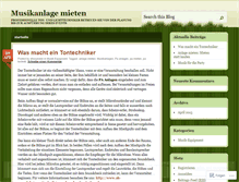 Tablet Screenshot of musikanlagen.wordpress.com