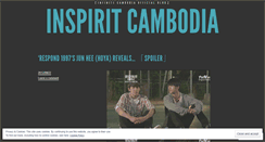 Desktop Screenshot of inspiritcambodia.wordpress.com