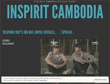 Tablet Screenshot of inspiritcambodia.wordpress.com