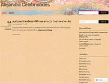 Tablet Screenshot of alejandracelebridades.wordpress.com