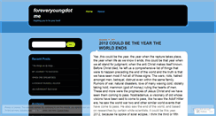 Desktop Screenshot of foreveryoungdotme.wordpress.com