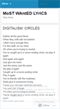 Mobile Screenshot of mostwantedlyrics.wordpress.com