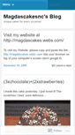 Mobile Screenshot of magdascakesnc.wordpress.com