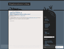 Tablet Screenshot of magdascakesnc.wordpress.com