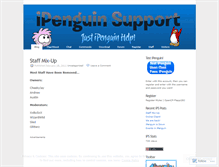 Tablet Screenshot of ipenguinsupport.wordpress.com