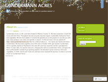 Tablet Screenshot of gundermannacres.wordpress.com