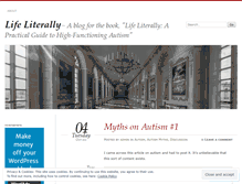 Tablet Screenshot of lifeliterallywithautism.wordpress.com
