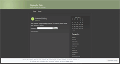 Desktop Screenshot of hopingforpink.wordpress.com