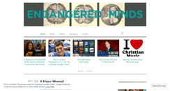 Desktop Screenshot of endangeredminds.wordpress.com