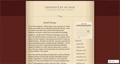 Desktop Screenshot of chroniclesofdad.wordpress.com