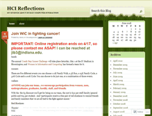 Tablet Screenshot of hcireflections.wordpress.com