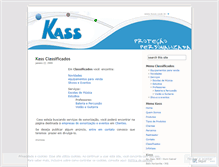 Tablet Screenshot of kassclassificados.wordpress.com