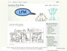 Tablet Screenshot of looking4more.wordpress.com