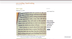 Desktop Screenshot of eyesreadhandwrites.wordpress.com