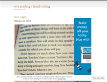 Tablet Screenshot of eyesreadhandwrites.wordpress.com